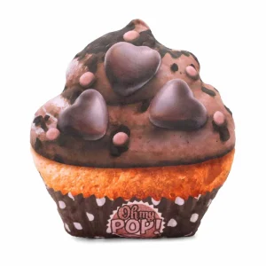 Oh My Pop! Cupcake-Cojín Grande, Marrón
