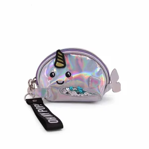 Oh My Pop! Narval-Monedero Oval, Plateado