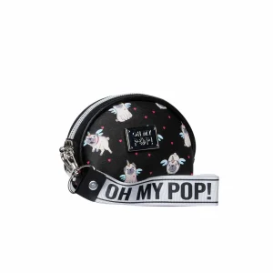 Oh My Pop! Pug-Monedero Oval, Negro