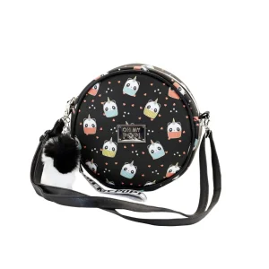 Oh My Pop! Pandicorn-Bolso Bandolera Redondo, Negro