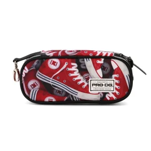 PRODG Tracks-Estuche Portatodo Pencil, Rojo