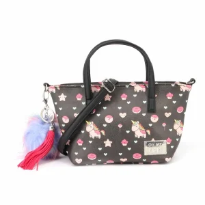 Oh My Pop! Popnicorn-Bolso Tote Pequeño, Negro