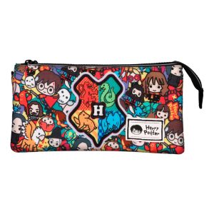 Harry Potter Accio-Estuche Portatodo Triple HS, Multicolor
