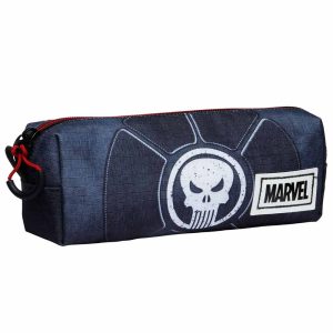 Marvel Punisher Punisher-Estuche Portatodo Cuadrado HS, Negro