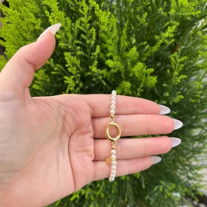 Pulsera circulo perlitas