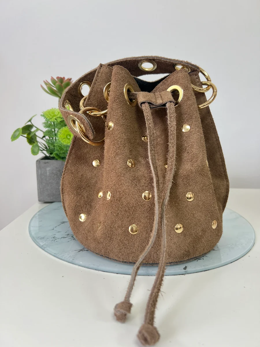 Bolso bombonera tachuelas glam - Imagen 6