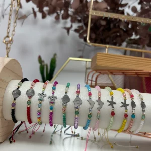Pulseras Plateado Mar colores