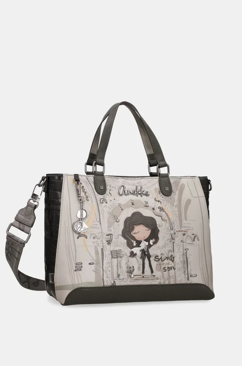 Bolso de asa corta y bandolera cuadrado Anekke Orchestra - Imagen 4