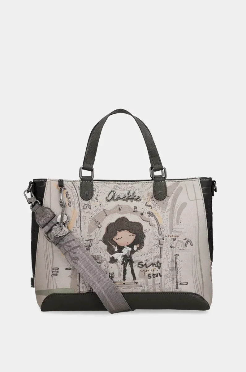 Bolso de asa corta y bandolera cuadrado Anekke Orchestra - Imagen 9