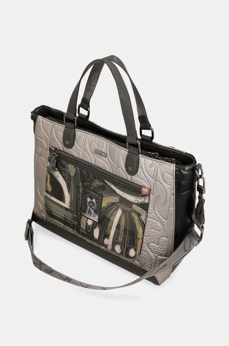 Bolso de asa corta y bandolera cuadrado Anekke Orchestra - Imagen 7