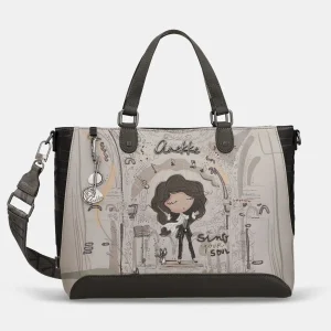 Bolso de asa corta y bandolera cuadrado Anekke Orchestra