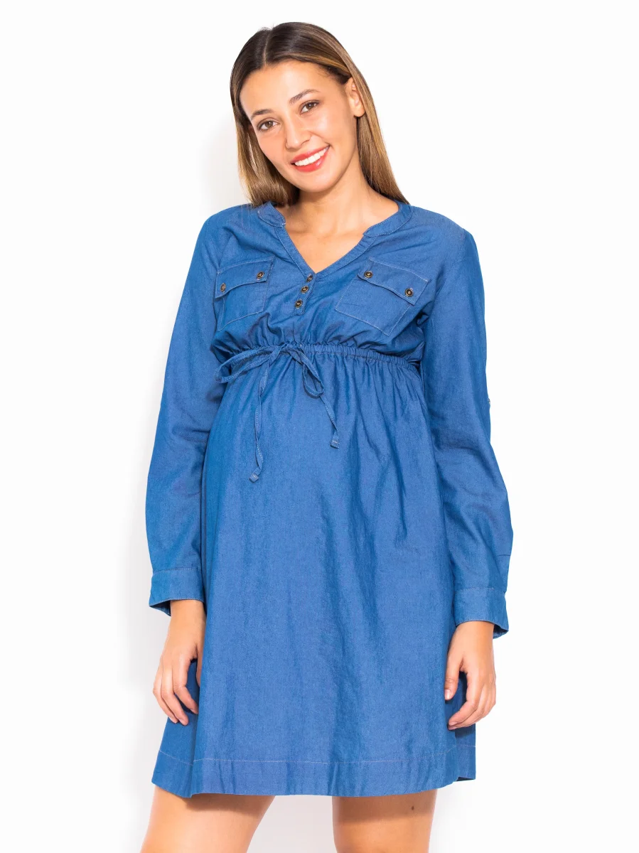Vestido de Mezclilla Para Embarazadas