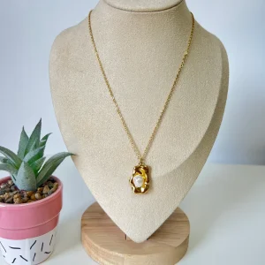 Collar piedra perla