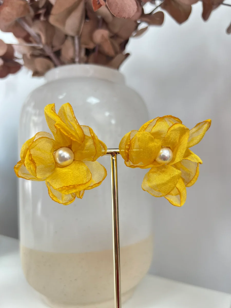 Pendientes Flor Camila - Imagen 4
