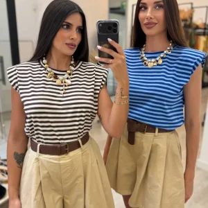 Top hombrera rayas