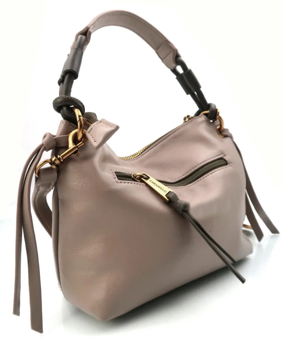 Bolso pequeño con Bandolera Caramelo Popea - Imagen 3