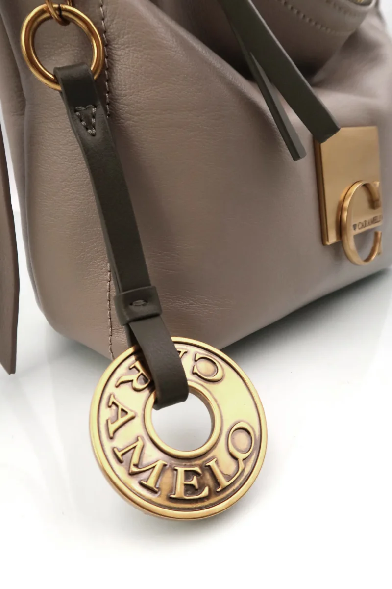 Bolso pequeño con Bandolera Caramelo Popea - Imagen 5
