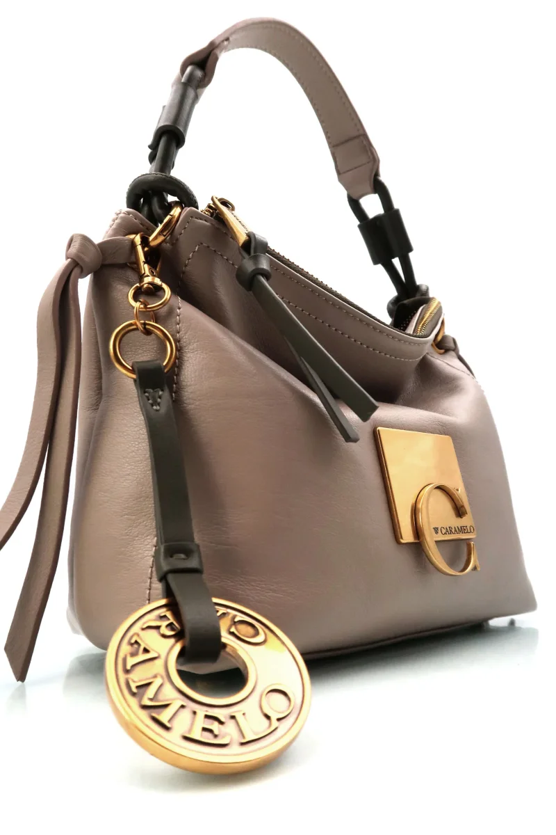 Bolso pequeño con Bandolera Caramelo Popea - Imagen 4