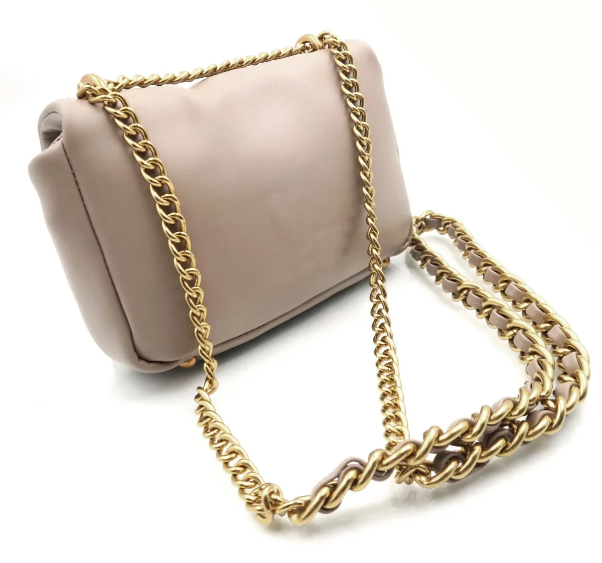 Bolso Bandolera Pequeño solapa Caramelo Pura - Imagen 5