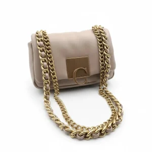 Bolso Bandolera Pequeño solapa Caramelo Pura