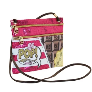 Oh My Pop Chocolat-Bolso Bandolera Action Mini Horizontal, Rosa