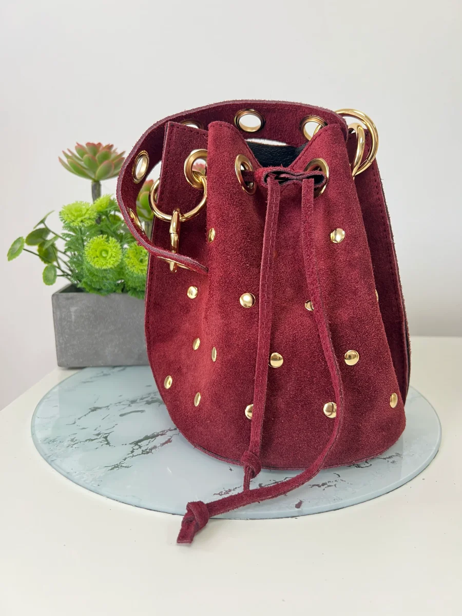 Bolso bombonera tachuelas glam - Imagen 3