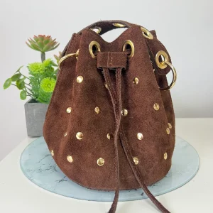 Bolso bombonera tachuelas glam
