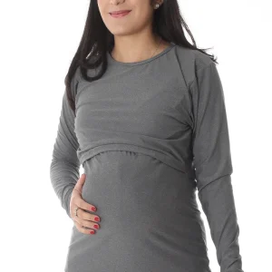 Playera deportiva de maternidad y lactancia