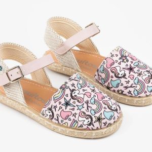 Alpargatas Estampado Unicornio Rosa