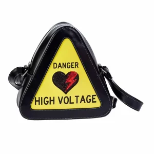 Oh My Pop High Voltage-Bolso Pequeño Warning, Amarillo