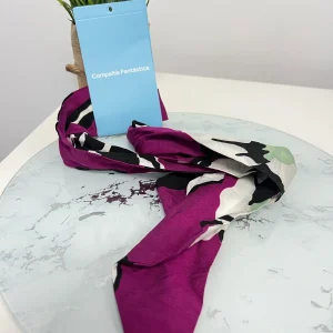 Pañuelo crepé ligero con estampado Vivid Viola CF