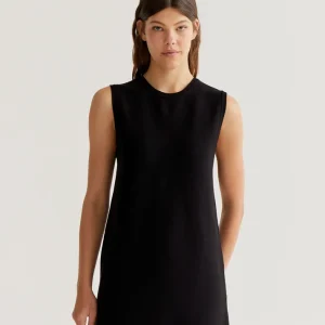 Vestido corto punto negro Compañía Fantástica