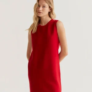 Vestido corto punto rojo Compañía Fantástica