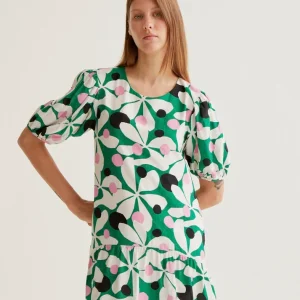 Vestido corto con estampado Hosta Compañía Fantástica