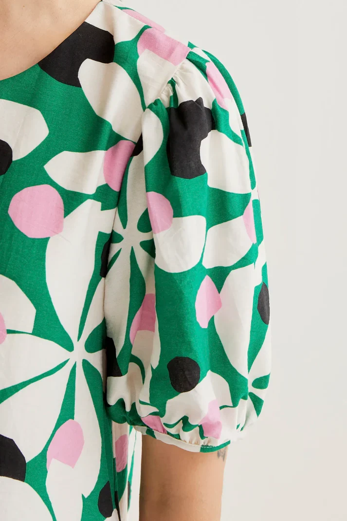 Vestido corto con estampado Hosta Compañía Fantástica - Imagen 4