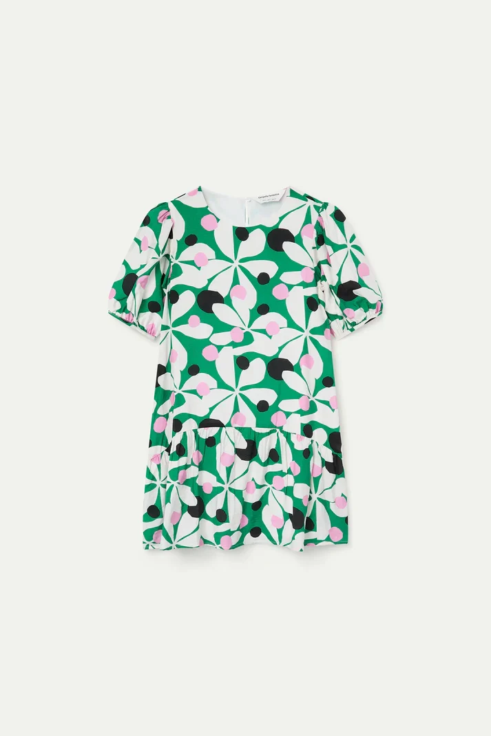 Vestido corto con estampado Hosta Compañía Fantástica - Imagen 5