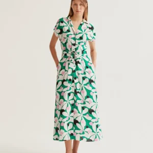 Vestido largo con estampado Hosta Compañía Fantástica