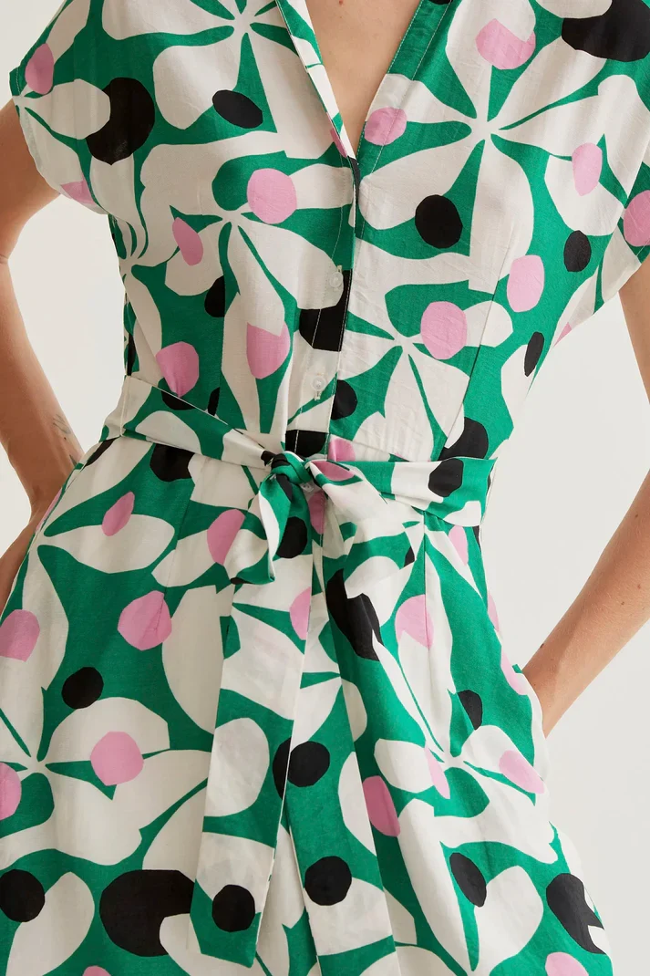 Vestido largo con estampado Hosta Compañía Fantástica - Imagen 4