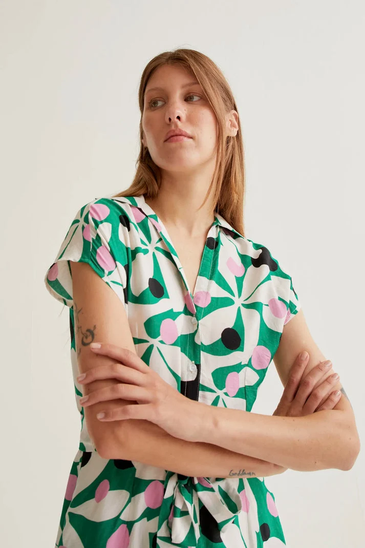 Vestido largo con estampado Hosta Compañía Fantástica - Imagen 5
