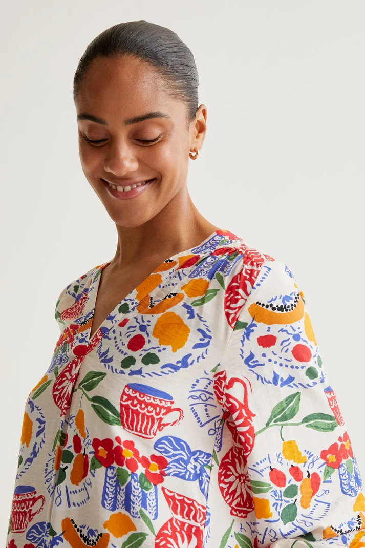 Vestido corto con estampado Lush compañia Fantastica - Imagen 4