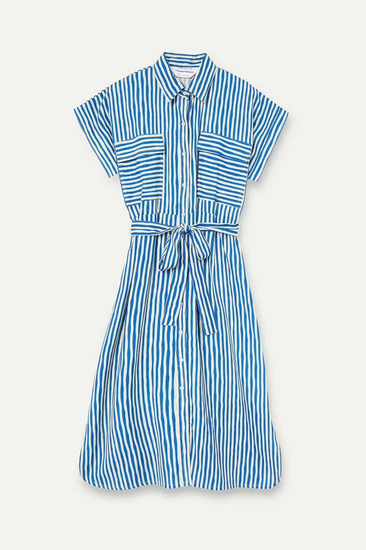 Vestido midi con estampado Lavagna Blue Compañía Fantástica - Imagen 5