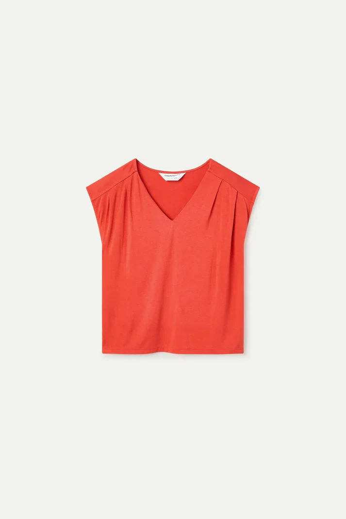 Camiseta rojo manga sisa compañía Fantástica - Imagen 5
