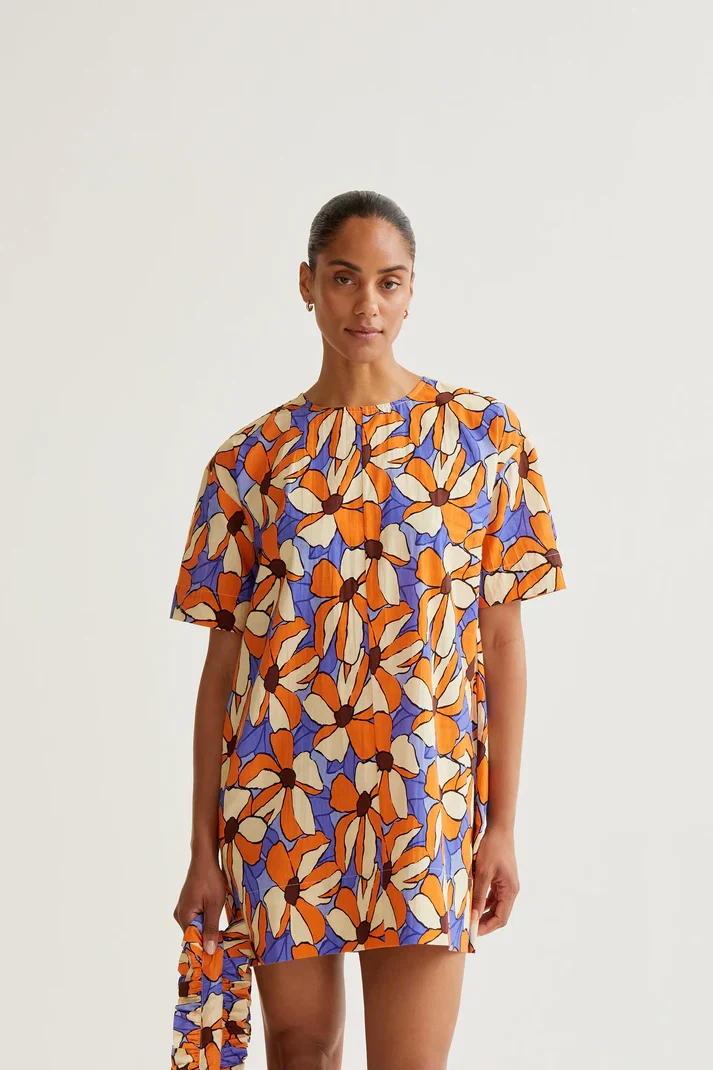 Vestido corto con estampado Marigold