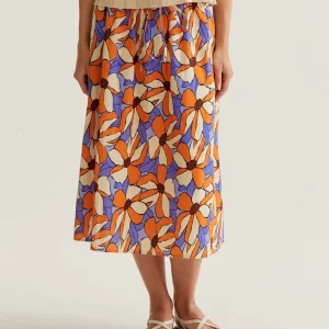 Falda midi con estampado Marigold Compañía Fantástica
