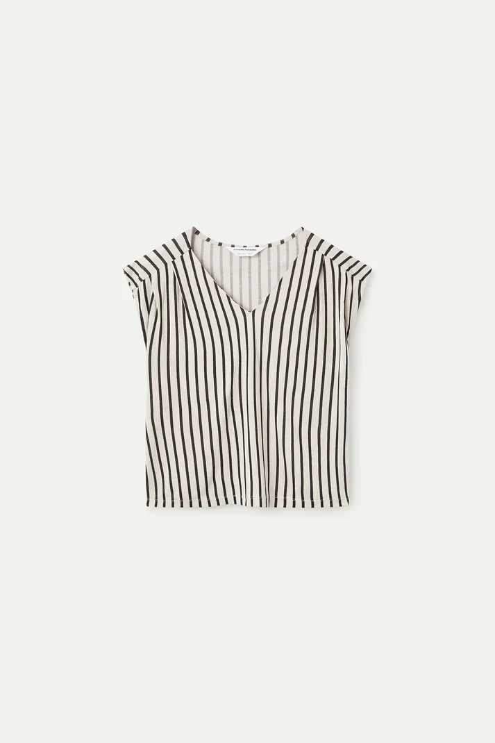 Camiseta con estampado rayas negras de Compañía Fantástica - Imagen 5