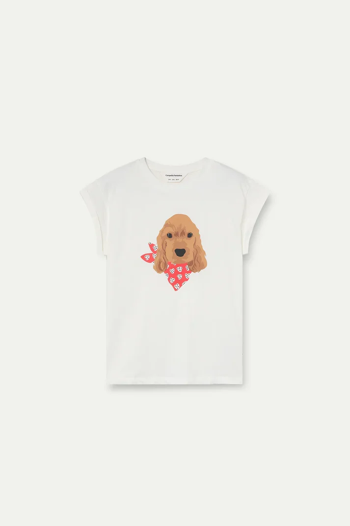 Camiseta con estampado de perrito Coker Compañía Fantástica - Imagen 5