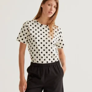 Camiseta de mujer con estampado de lunares  Compañía Fantastica