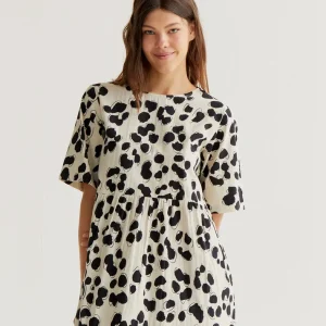 Vestido corto con estampado Dalmatian Compañía Fantástica