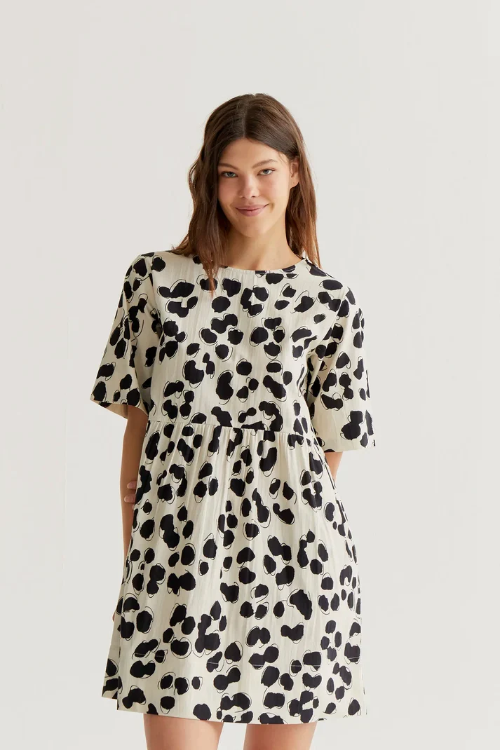 Vestido corto con estampado Dalmatian Compañía Fantástica - Imagen 2