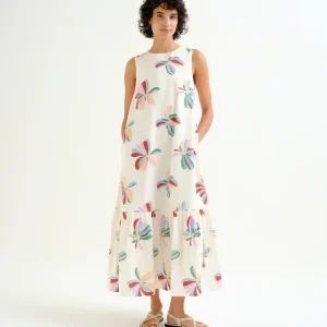 Vestido largo con estampado Monarda Compañía Fantástica